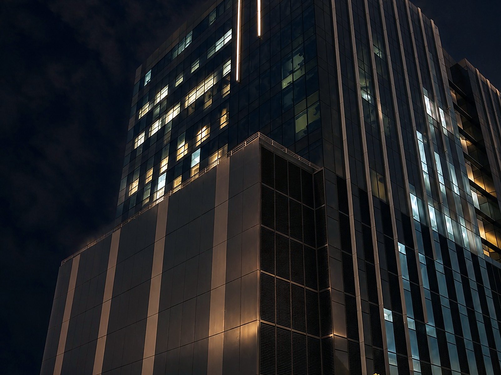 Sinocan Corporate Center — Night Facade — Rendering